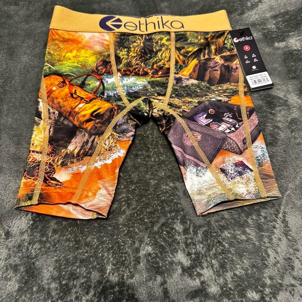 Ethika Jungle Adventure Boxer Briefs - Orange and Green